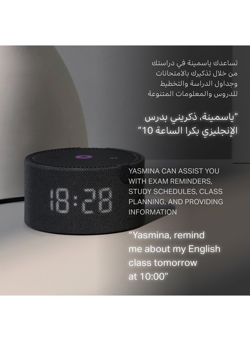 Smart Speaker with Human-Like AI Assistant | Use your voice to control smart home devices via Bluetooth or Wi-Fi, play music, Quran, and more (speaks Arabic, English) | size Mini | Grey - pnsku/N70102221V/45/_/1724760032/9ce798f0-c064-4f3d-bc37-e212a2cfb3eb