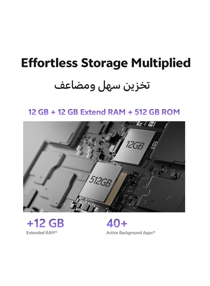 vivo - V40 5G Dual SIM Nebula Purple 12GB RAM 512GB With Exclusive Gifts Earbuds, Smart Watch, 80W Charger And 24 Months Warranty + 1 Year Screen Replacement - Middle East Version - Image 1