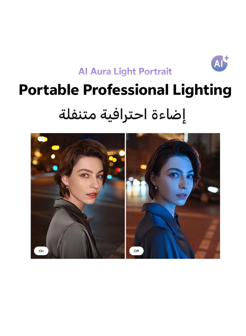 فيفو - هاتف V40 5G ثنائي الشريحة باللون الفضي اللامع وذاكرة وصول عشوائي 12 جيجابايت ومساحة تخزين 512 جيجابايت مع هدايا حصرية سماعات أذن وساعة ذكية وشاحن بقوة 80 وات وضمان لمدة 24 شهرًا واستبدال الشاشة لمدة عام - إصدار الشرق الأوسط - Image 1