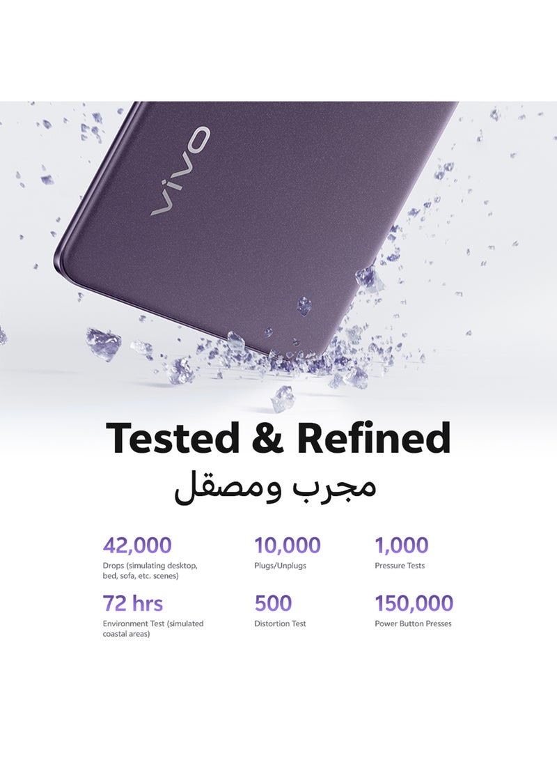 هاتف V40 5G ثنائي الشريحة بلون Nebula Purple وذاكرة وصول عشوائي سعة 12 جيجابايت ومساحة تخزين 256 جيجابايت - إصدار الشرق الأوسط - pnsku/N70102235V/45/_/1724399832/79318e60-c520-4d5d-b497-29a267f2e6c6