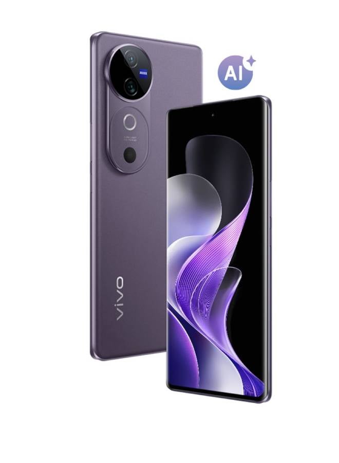 هاتف V40 5G ثنائي الشريحة بلون Nebula Purple وذاكرة وصول عشوائي سعة 12 جيجابايت ومساحة تخزين 256 جيجابايت - إصدار الشرق الأوسط - pnsku/N70102235V/45/_/1730638704/998ca4a8-fe13-40f8-a19a-66bbd1a4871b