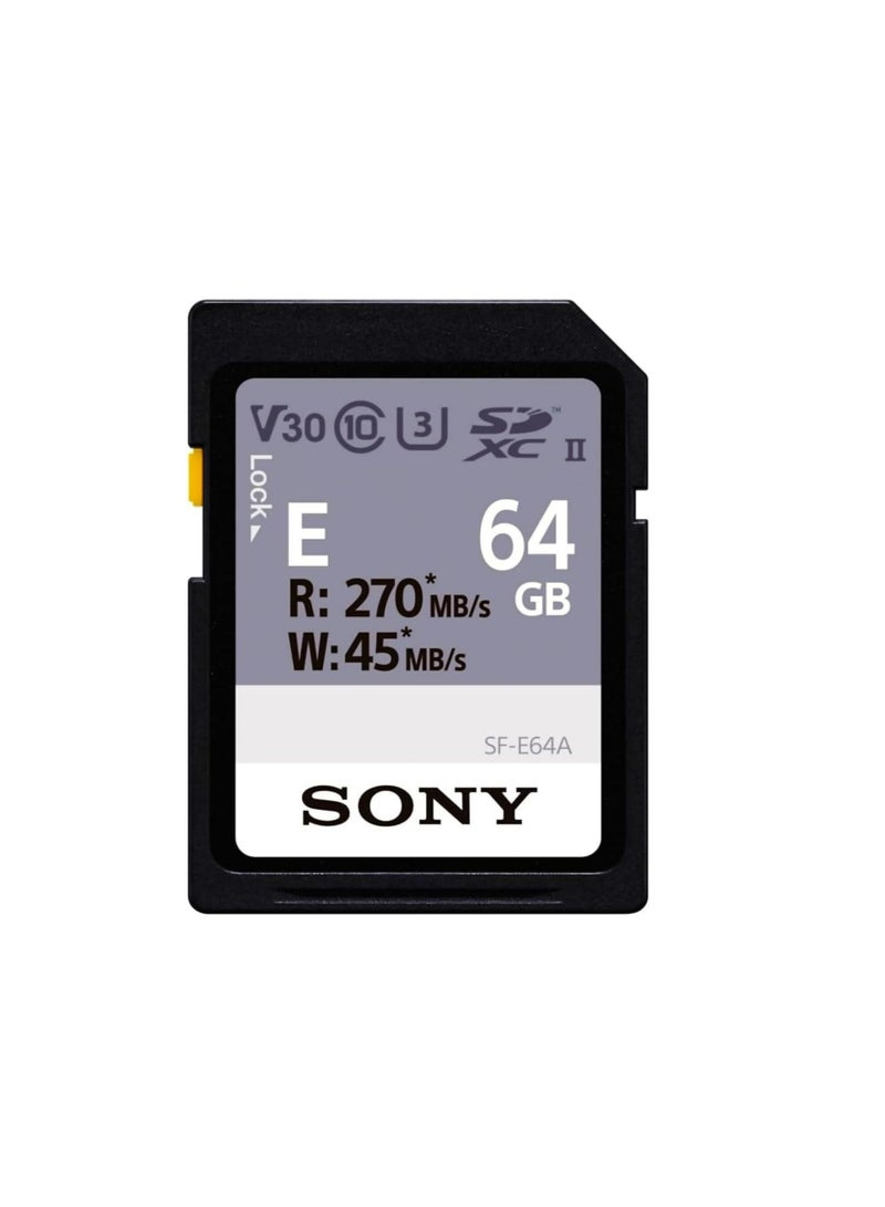 Sony SF-E Series UHS-II SDXC Memory Card 64 GB 