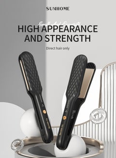 Sunhome Professional Hair Straightener Small Flat Irons For Short Hair Curls Bangs Travel Flat Iron Black  - Image 3