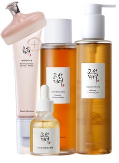 Beauty of Joseon Rejuvenate and Renew Ginseng Powered Pack & Face Scrubber - Ginseng Cleansing Oil - Ginseng Essence Water - Glow Serum Revive - Eye Serum Ginseng Retinal 360ml  - Image 1