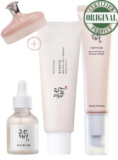 Glow Renewal Trio & Face Scrubber - Revitalizing Revive Eye Serum with Ginseng & Retinal, Brightening Glow Deep Serum, and Protective Sunscreen Rice Probiotics SPF50+ PA++++ 110ml - pnsku/N70102298V/45/_/1724295755/02a4999f-c734-4334-af01-d6c3a5a5f0ad