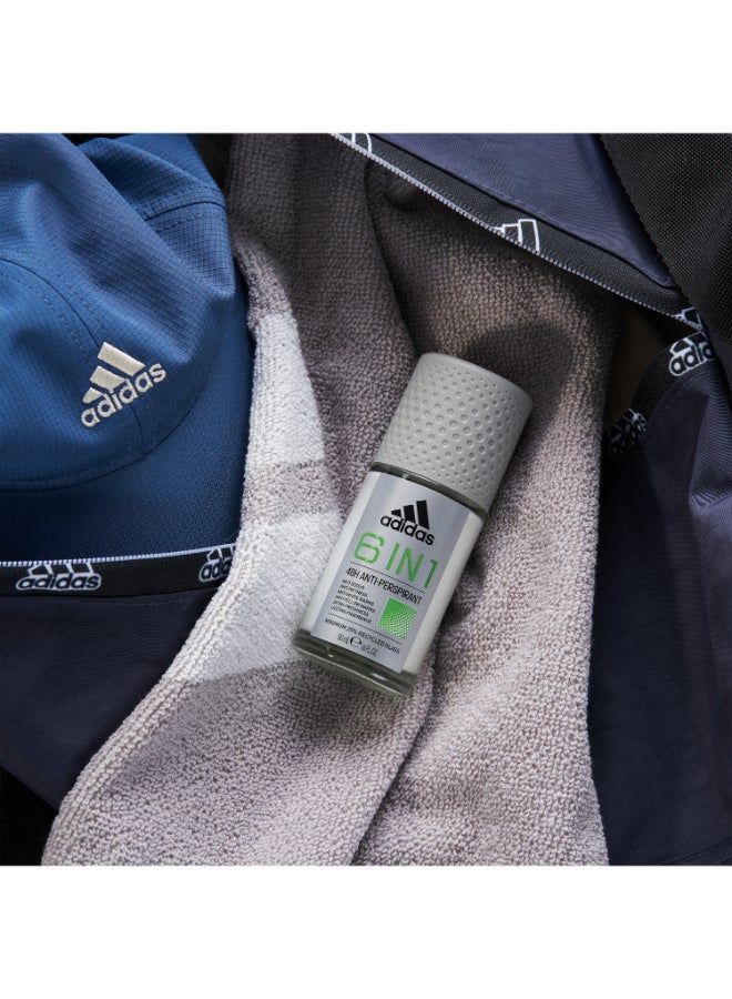 Adidas - 6 In 1 Anti-Perspirant Roll On 50ml - Image 1