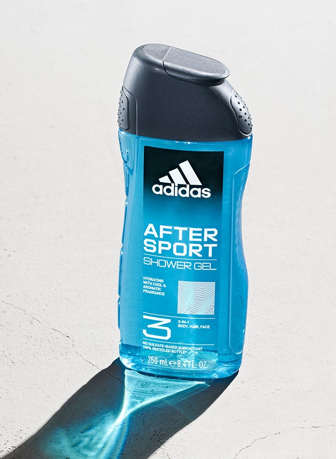 Adidas After Sport Shower Gel 250ml  - Image 2