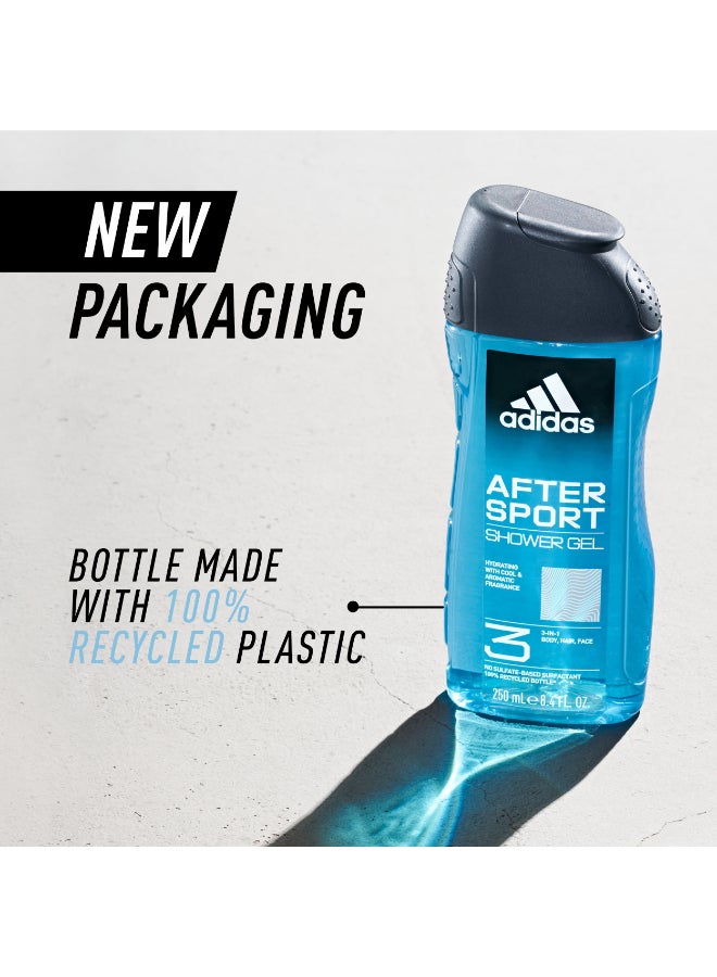 Adidas After Sport Shower Gel 250ml  - Image 3
