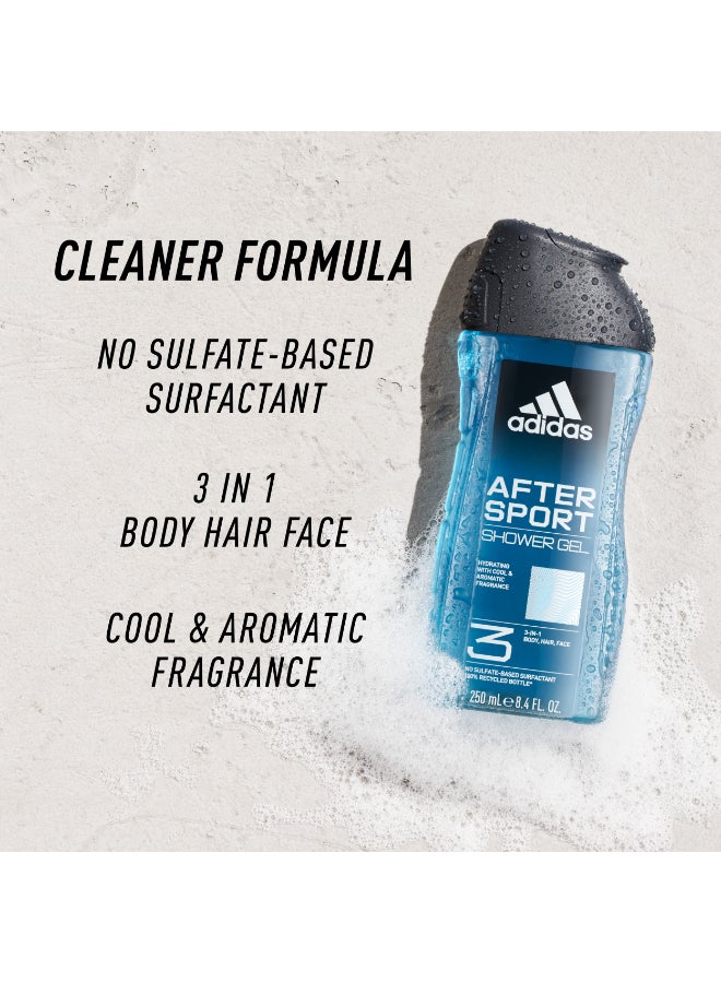 Adidas After Sport Shower Gel 250ml  - Image 4