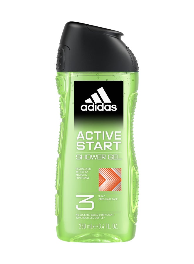 Adidas Active Start Shower Gel 250ml - Image 1