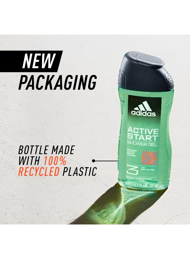 Adidas Active Start Shower Gel 250ml - Image 3
