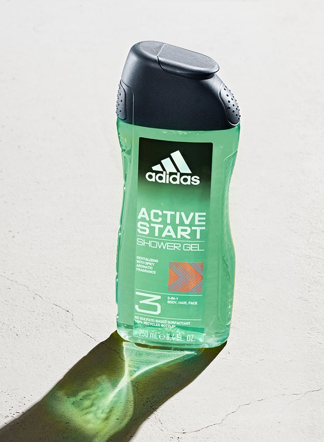 Adidas Active Start Shower Gel 250ml - Image 2