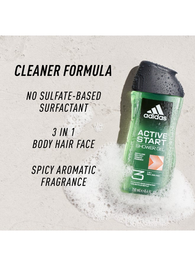 Adidas Active Start Shower Gel 250ml - Image 4