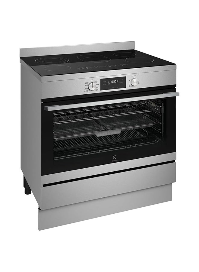 Electrolux - 90x60cm Freestanding Ceramic Cooker, Full Electric Cooking Range with Air Fryer function, 116L Oven Twin Fan, Triple Insulated Glass Door with Cooling Fan, Made in Australia EFE946SD Stainless Steel With Antifinge - Image 1