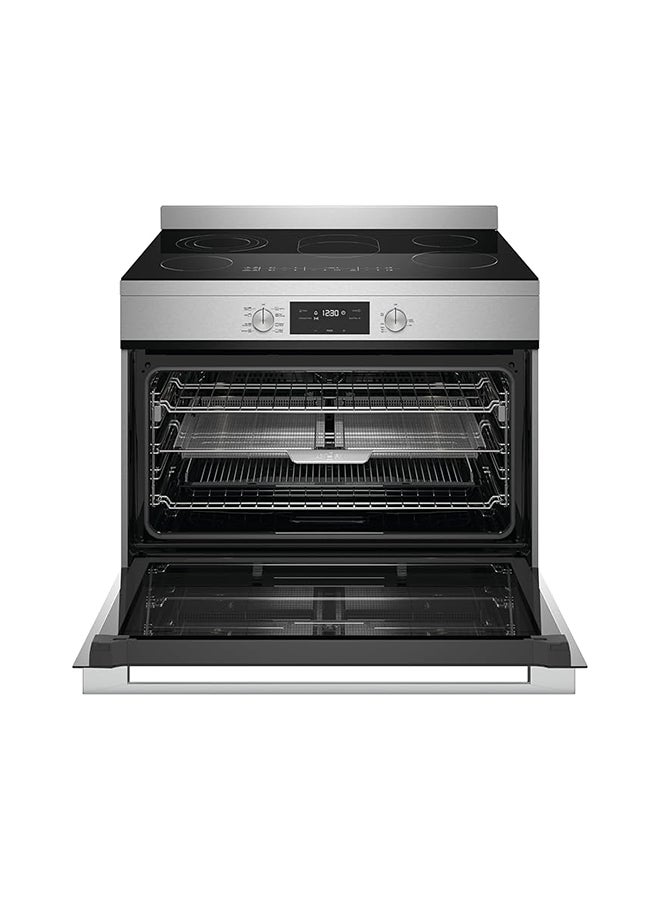 Electrolux - 90x60cm Freestanding Ceramic Cooker, Full Electric Cooking Range with Air Fryer function, 116L Oven Twin Fan, Triple Insulated Glass Door with Cooling Fan, Made in Australia EFE946SD Stainless Steel With Antifinge - Image 1