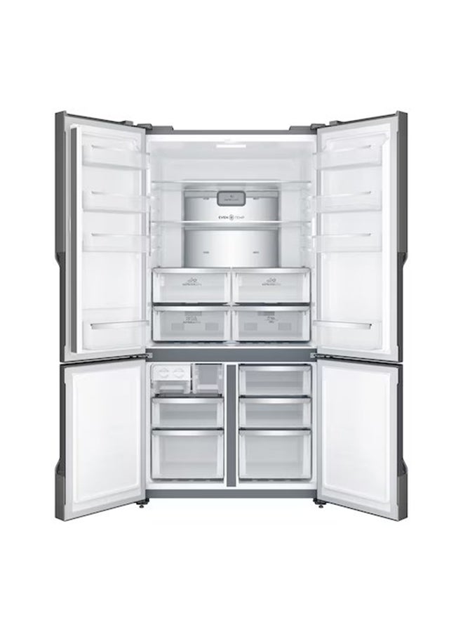 Electrolux 634L Gross Side by Side 4 Door Premium Refrigerator, 10 Year Warranty on Inverter Compressor, European Standard French Door Fridge, EvenTemp Cooling System EQE5600A-S Stainless Steel - Image 3