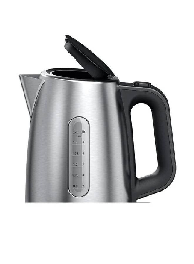 BRAUN - Braun PurShine Water kettle, 2200 Watts, 1.7L Capacity - Black\Silver 1.7 L 2200 W WK1500 Black\Silver - Image 1