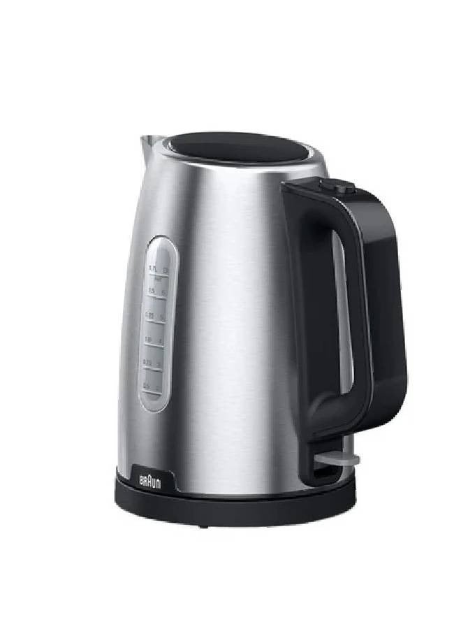 BRAUN - Braun PurShine Water kettle, 2200 Watts, 1.7L Capacity - Black\Silver 1.7 L 2200 W WK1500 Black\Silver - Image 1