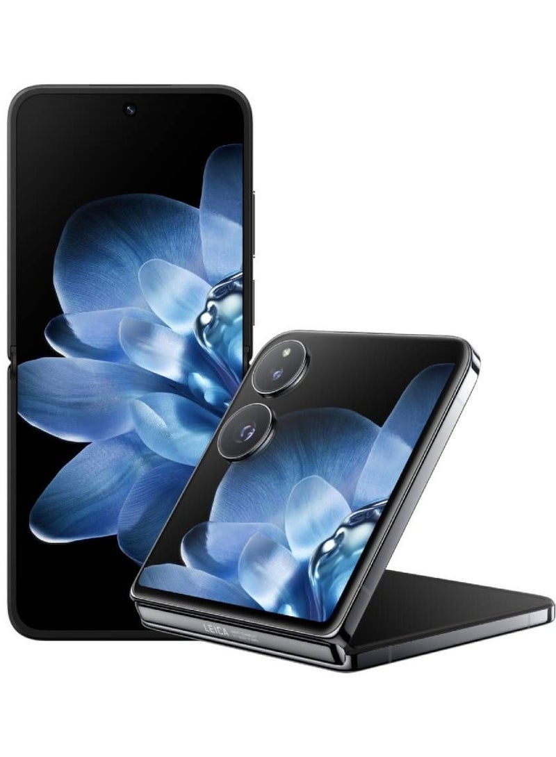 شاومي هاتف Mi Mix Flip 5G ثنائي الشريحة 12 جيجابايت + 512 جيجابايت، شاشة 6.86 بوصة، معالج Snapdragon 8 من الجيل الثالث ثماني النواة، بطارية 4780 مللي أمبير، شحن سريع 67 وات، إصدار عالمي - أسود  - Image 1