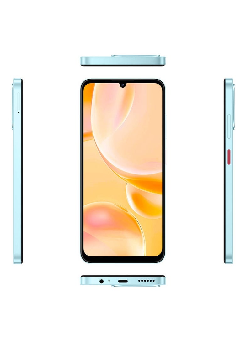 زد تي اي هاتف Blade A55 ثنائي الشريحة 4 جيجابايت + 8 جيجابايت رام 128 جيجابايت 4G أزرق مائي - النسخة العالمية - Image 4