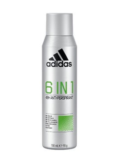 Adidas 6 In 1 Anti-Perspirant Spray 150ml  - Image 1