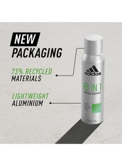 Adidas 6 In 1 Anti-Perspirant Spray 150ml  - Image 3