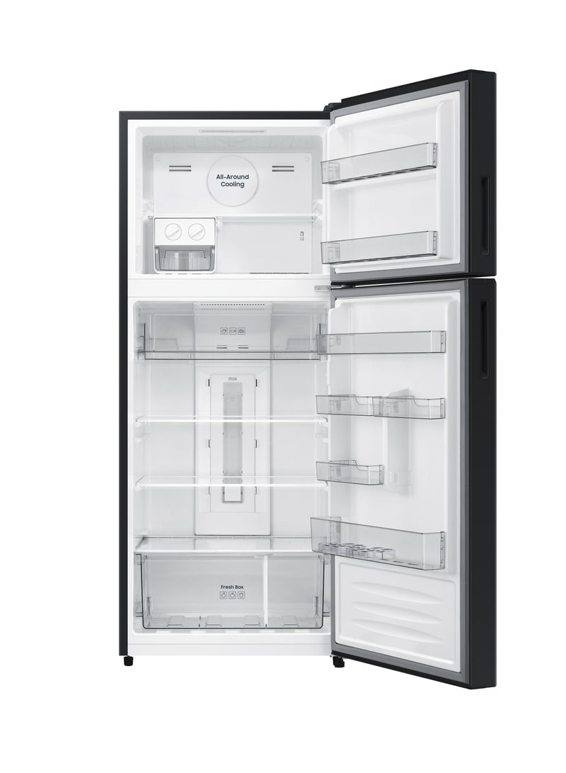 Samsung Refrigerator Top Mounted Freezer No Frost 419 Liter 2 Doors Digital Screen - RT40DG3110BVMR Black - Image 4