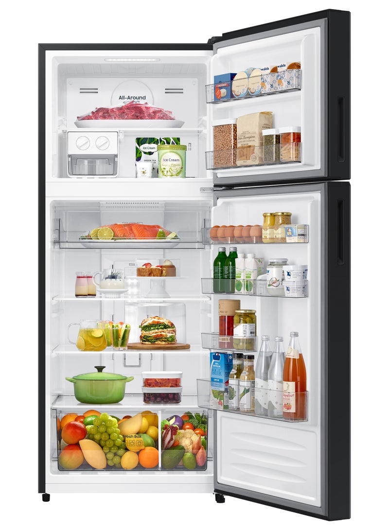 Samsung Refrigerator Top Mounted Freezer No Frost 419 Liter 2 Doors Digital Screen - RT40DG3110BVMR Black - Image 5