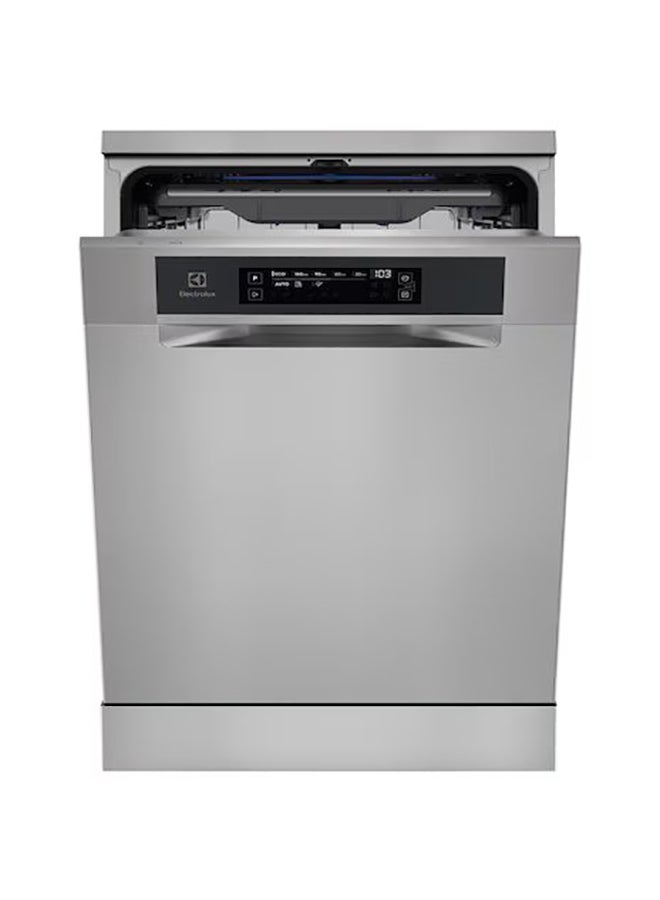 Electrolux 15 Place Settings Freestanding Dishwasher with 8 Programs, Made in ITALY, Inverter Motor, Fully Automatic with Satellite Clean Technology, Sensor Control, Low Noise Level 2000 W ESZ89300SX Stainless Steel  - Image 2