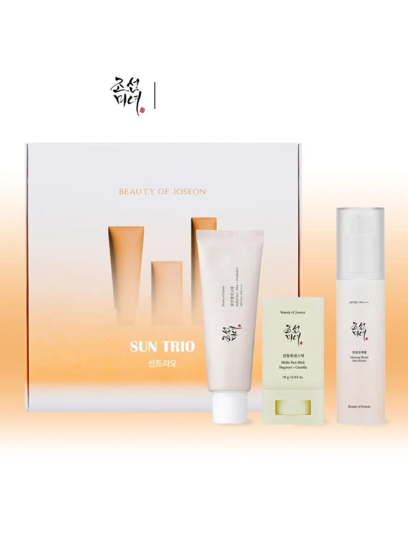 Beauty of Joseon Ultimate Sun Protection & Nourishment Set - Broad Spectrum SPF 50 Sunscreen Lotion, SPF 50 Sunscreen Stick, & Revitalizing Ginseng Serum for All Skin Types 118ml  - Image 1