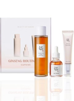 Ginseng Skincare Routine Kit - Ginseng Essence Water - Snail Repair Serum & Retinal Eye Serum For the Ultimate Hydration & Anti-Aging Collection for Glowing, Youthful Skin 240ml