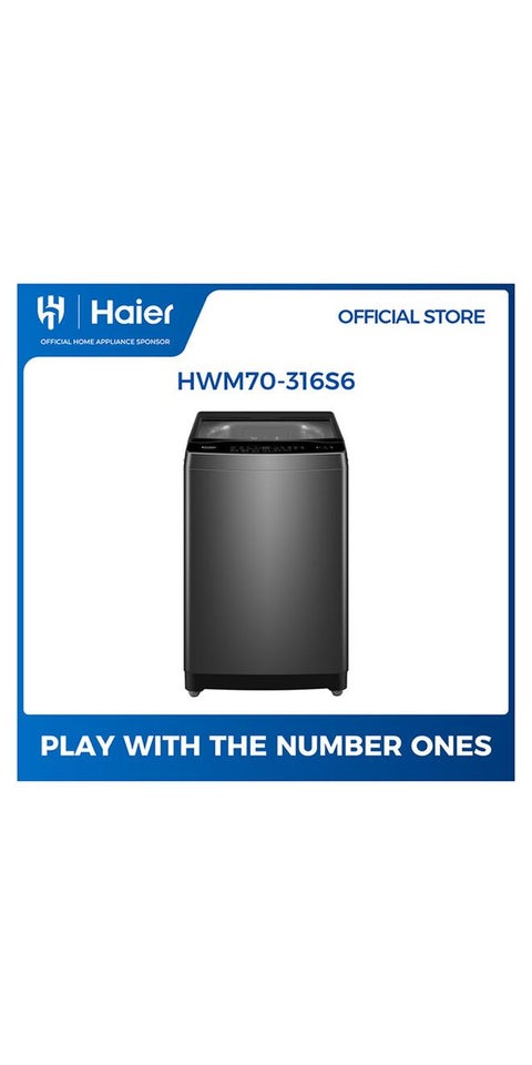 Top Load Washing Machine 7 kg 8 Program HWM70-316S6 Silver