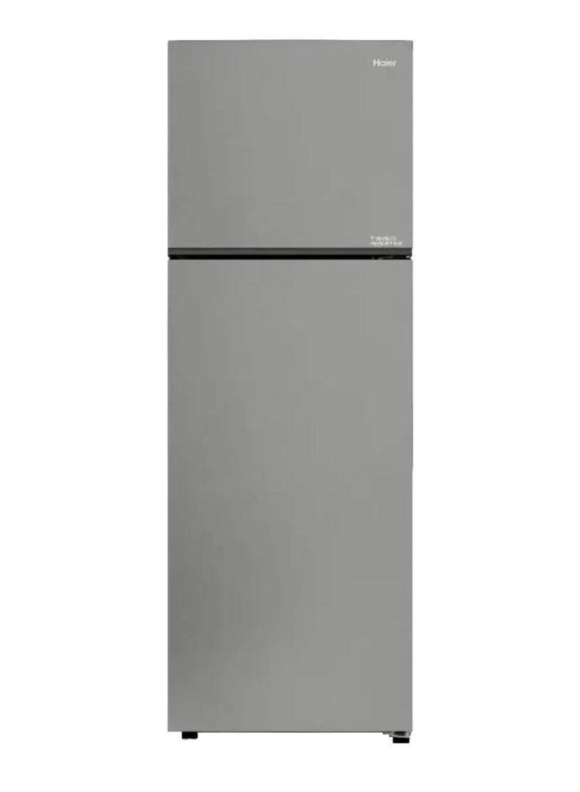 Refrigerator 2-Door , With Chiller Zone system, Fresh Box, Deo Technology Filter, TWIN-Inverter 357 Liter - Siliver Metal Color - HRF-380TMSM silver