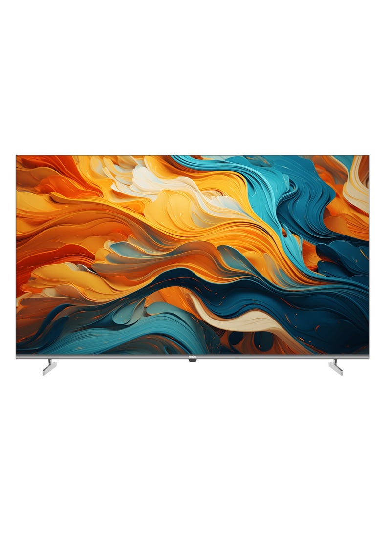 Haier - 55 Inch 4K QLED Smart Google TV - Gaming@120 Hz  - Dolby Vision & Atmos - MEMC/VRR/ALLM  - 2+32GB RAM/ ROM - Voice Control - HDR10 - Chromecast- HDMI 2.1 - Premium Bezel-Less Design - H55S80EU Black - Image 1
