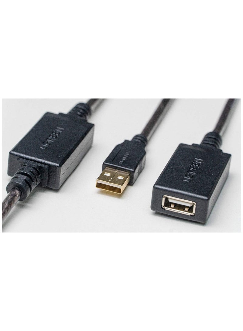 Ugreen UGREEN 15m USB 2.0 Type A Male to Female Active Extension Cable with chipset for Printer Oculus Rift HTC Vive Xbox Kinect Playstation Camera Webcam USB Headset Security Camera etc. (10323) Black  - Image 3