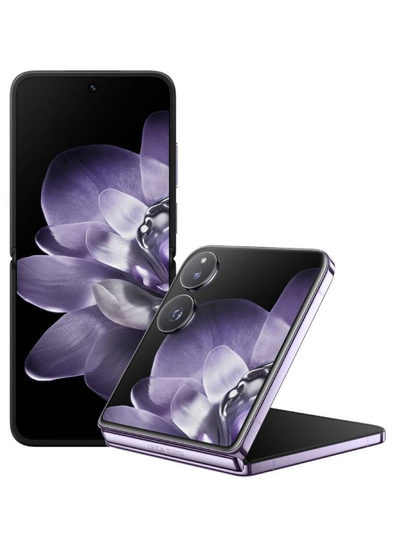 شاومي هاتف Mi Mix Flip 5G ثنائي الشريحة 12 جيجابايت + 512 جيجابايت، شاشة 6.86 بوصة، معالج LTPO AMOLED Snapdragon 8 من الجيل الثالث، ثماني النواة، بطارية 4780 مللي أمبير، شحن سريع 67 وات، إصدار عالمي - أرجواني  - Image 1