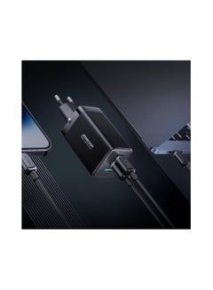 JOYROOM Fast GaN Charger 65W USB-A, 2x USB-C + USB-C - USB-C Cable 100W 1.2m (TCG01) Black  - Image 4