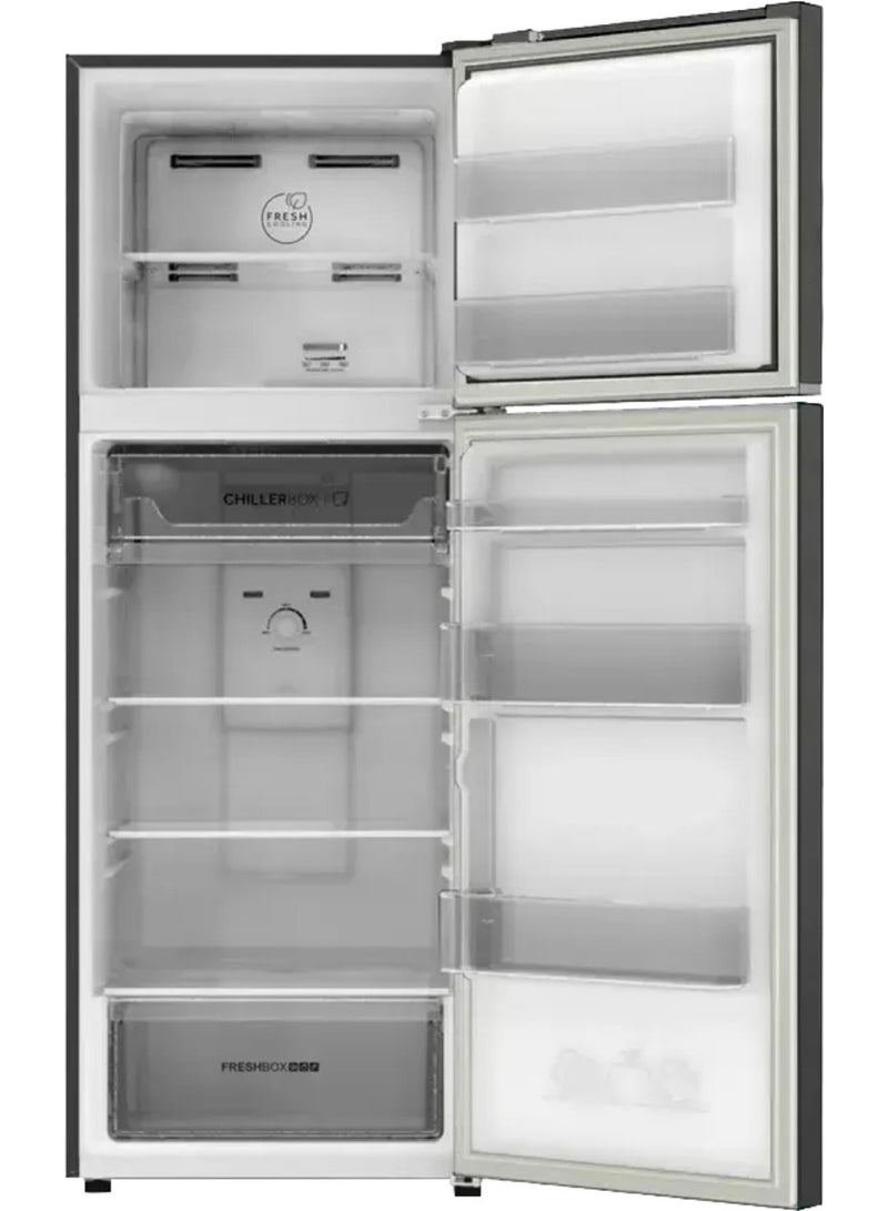 Refrigerator  2-Door , With Chiller Zone system, Fresh Box, Deo Technology Filter, TWIN-Inverter 357 Liter - Black Metal Color - HRF-380TMBM black - pnsku/N70102484V/45/_/1724308375/4881c74d-baf9-4b2a-94cd-a422f61ed951
