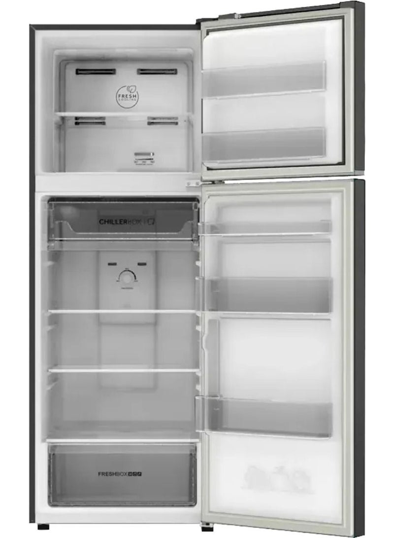 Haier Refrigerator  2-Door , With Chiller Zone system, Fresh Box, Deo Technology Filter, TWIN-Inverter 357 Liter - Black Metal Color - HRF-380TMBM black - Image 3