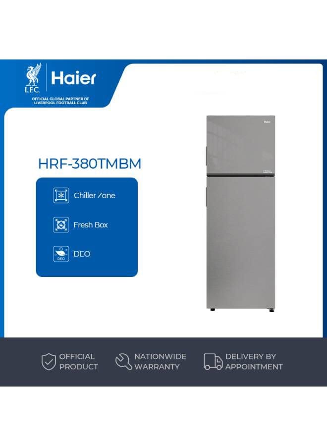 Haier Refrigerator  2-Door , With Chiller Zone system, Fresh Box, Deo Technology Filter, TWIN-Inverter 357 Liter - Black Metal Color - HRF-380TMBM black - Image 1