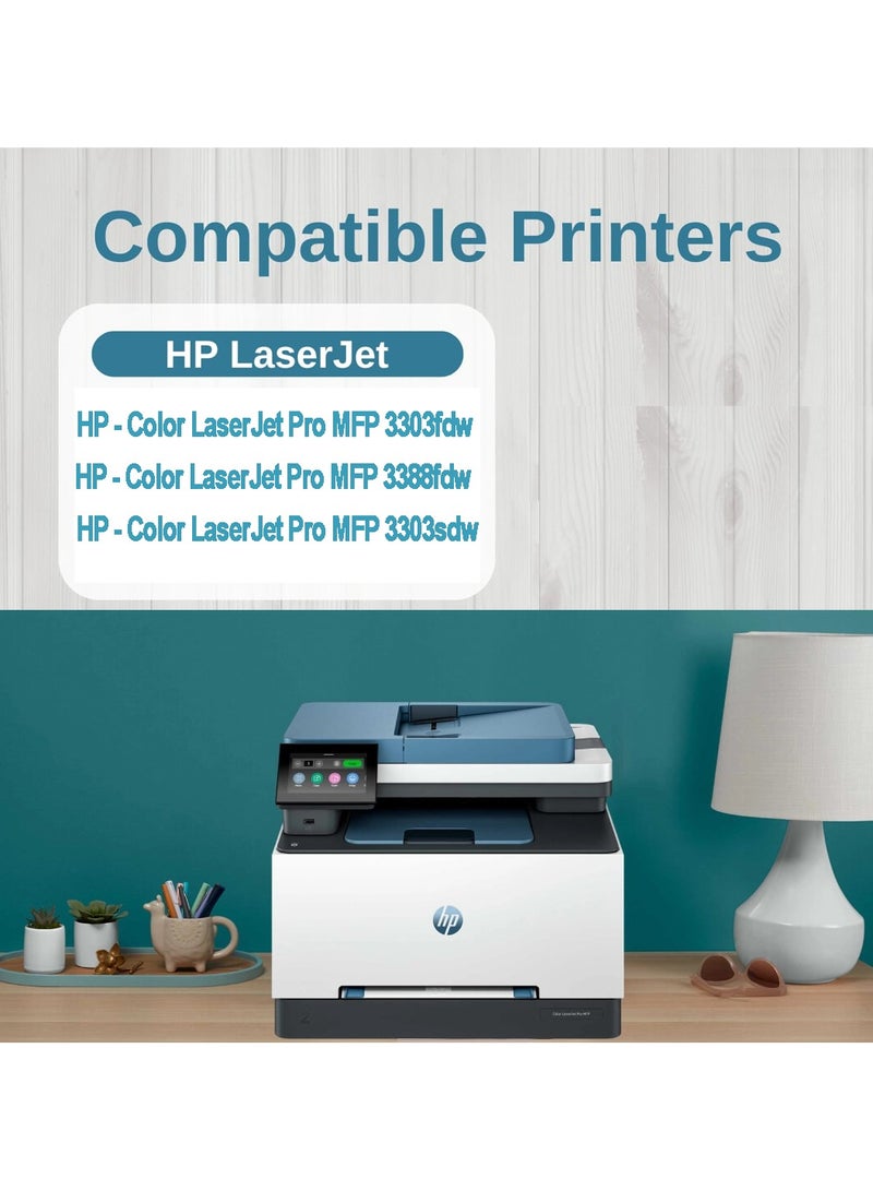 HP Original Toner Cartridge 222A  [ W2220A/W2221A/W2222A/W2223A] For  Use With LaserJet Pro 3203, 3288, MFP 3303, MFP 3388 Printer Series Black/Cyan/Yellow/Magenta  - Image 2