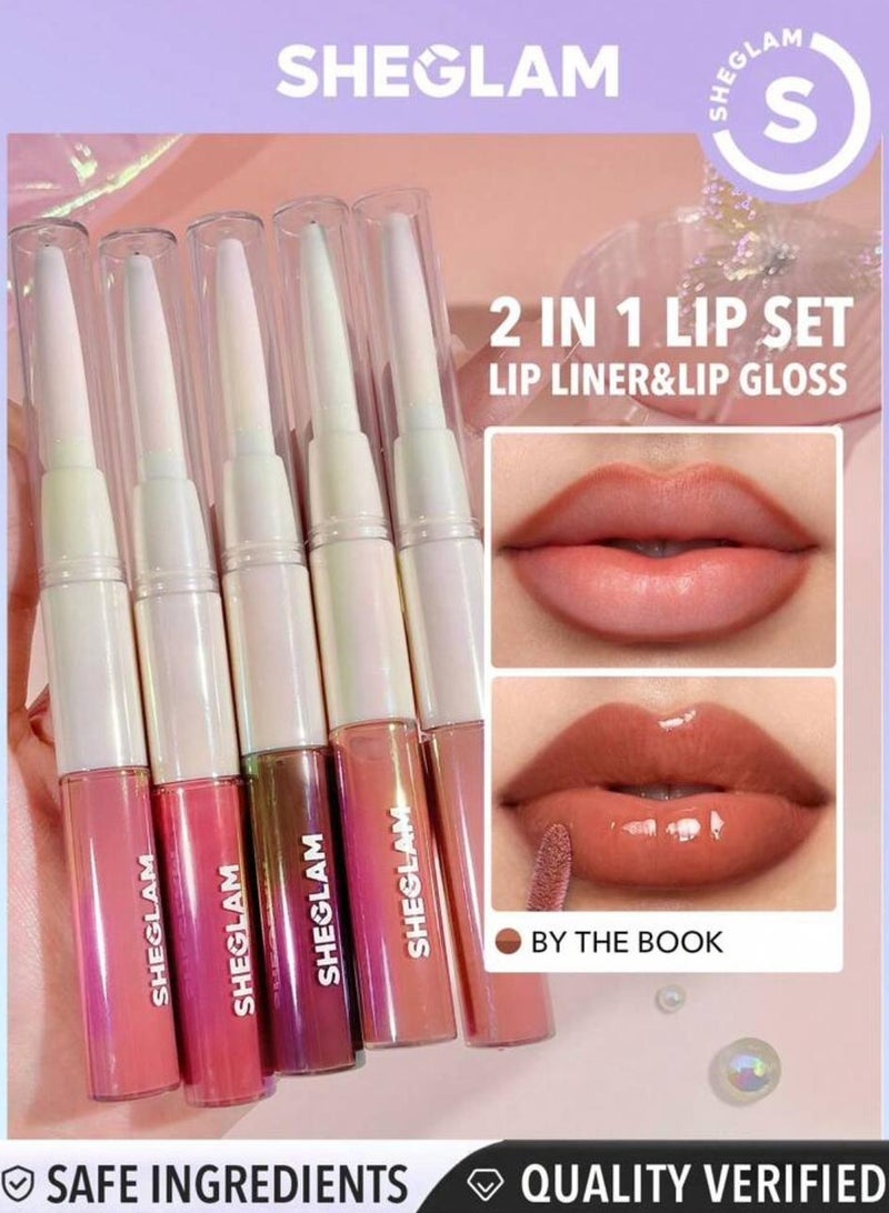 SHEGLAM Lip Rules Liner & Gloss Pen By The Book  - Image 1