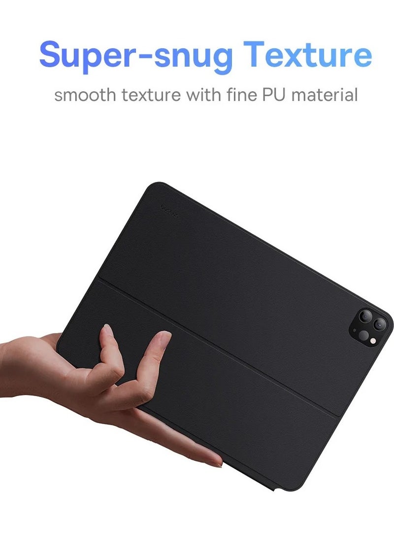 Baseus - Magnetic Keyboard Case for iPad Air4/Air5 10.9″ /Pad Pro (2018/2020/2021/2022) 11″ Bluetooth 5.3V Detachable Keyboard Case for iPad 10th Gen, Ultra Thin and Long Lasting Battery Life 150 Hours Black - Image 1