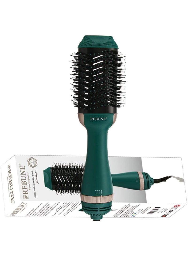 ريبون RE-2513A مجفف شعر بقوة 1200 واط ومكثف للشعر بخطوة واحدة وفرشاة هواء ساخن  - Image 1