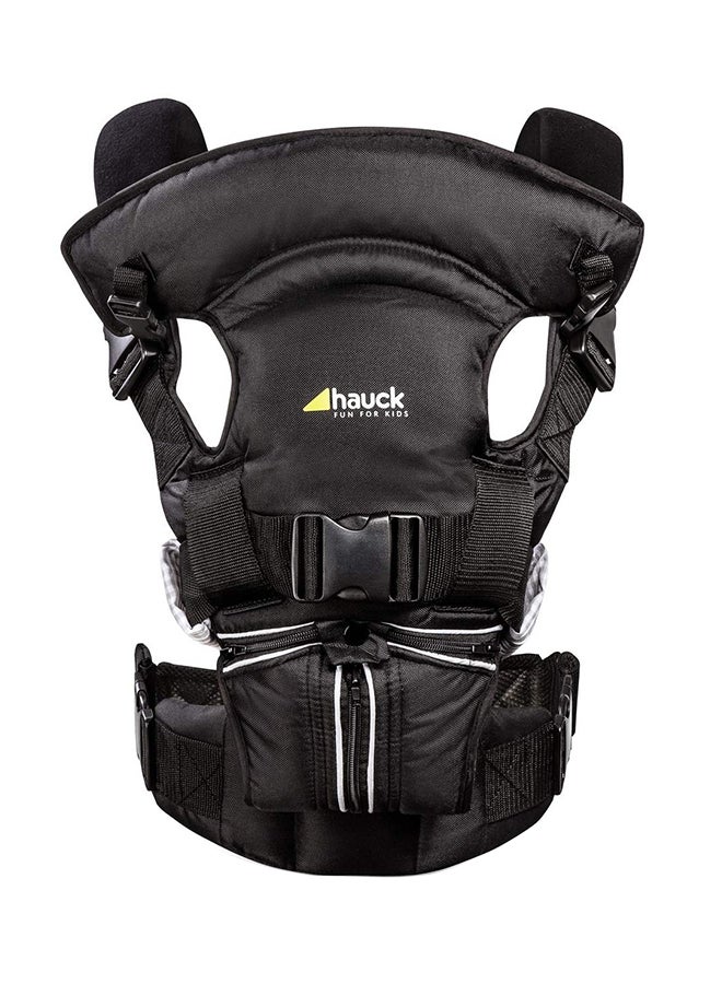 هوك 4 Way Carrier, Ergonomic Baby Carrier, 0M+ 3.5kg - 15 kg, Includes Head And Neck Support, Black  - Image 1