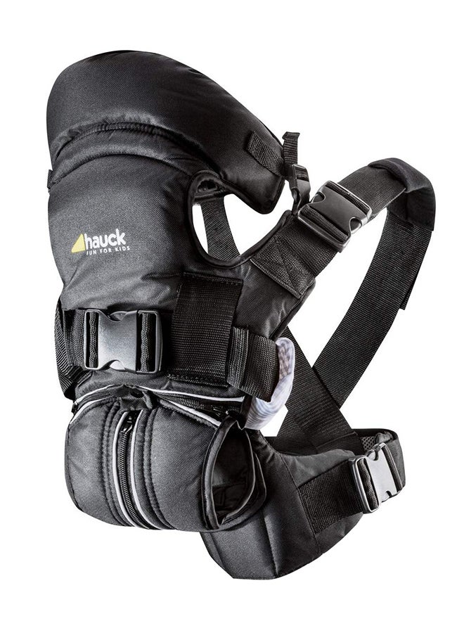 هوك 4 Way Carrier, Ergonomic Baby Carrier, 0M+ 3.5kg - 15 kg, Includes Head And Neck Support, Black  - Image 3