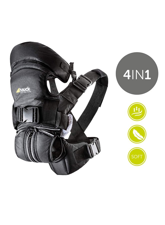 4 Way Carrier, Ergonomic Baby Carrier, 0M+ 3.5kg - 15 kg, Includes Head And Neck Support, Black - pnsku/N70102507V/45/_/1727096597/9293bb5c-687d-4ad8-839d-98fe7990b847