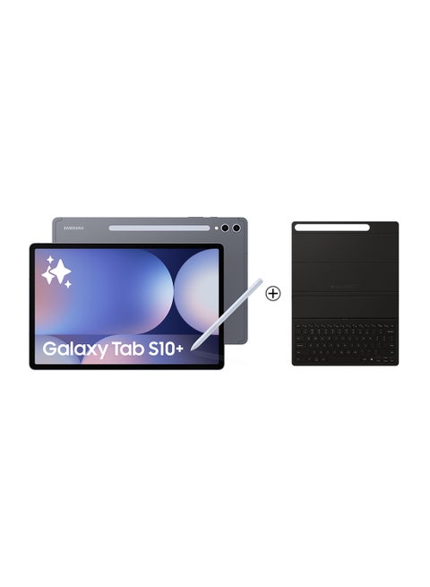Galaxy Tab S10 Plus Moonstone Gray 12GB RAM 256GB WiFi with Free Bookcover KBD Slim - Middle East Version