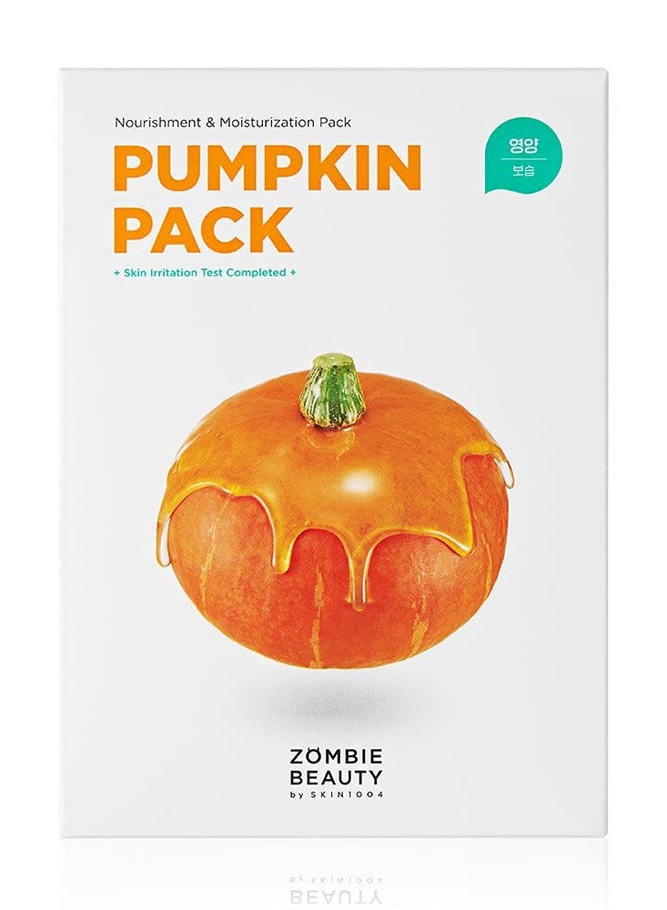 SKIN1004 Pumpkin Pack (1Box -16ea) Anti-Wrinkle Care Solutions- Face Mask Orange  - Image 1