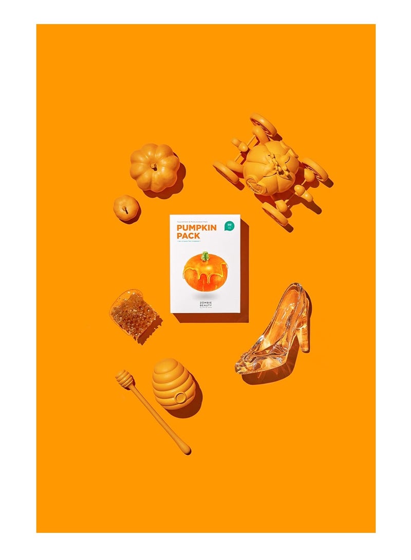 SKIN1004 Pumpkin Pack (1Box -16ea) Anti-Wrinkle Care Solutions- Face Mask Orange  - Image 5